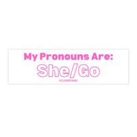 Local Pronouns (Bumper Sticker)