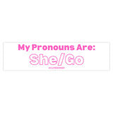 Local Pronouns (Bumper Sticker)